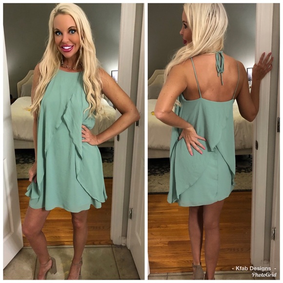 Dresses & Skirts - 🥰LAST 1 Stunning Lined Silk Tulip Back Tie Dress!